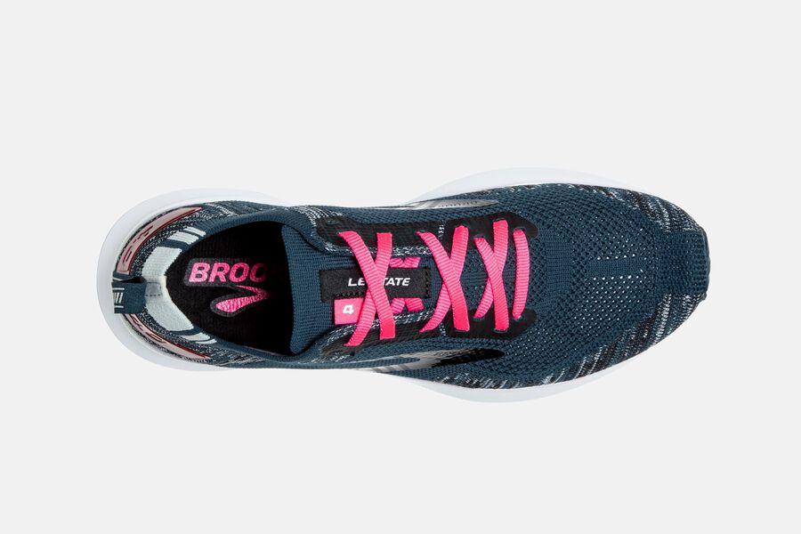 Brooks Running Shoes - Levitate 4 Road Womens - Navy/Black/Pink - DSX-309847